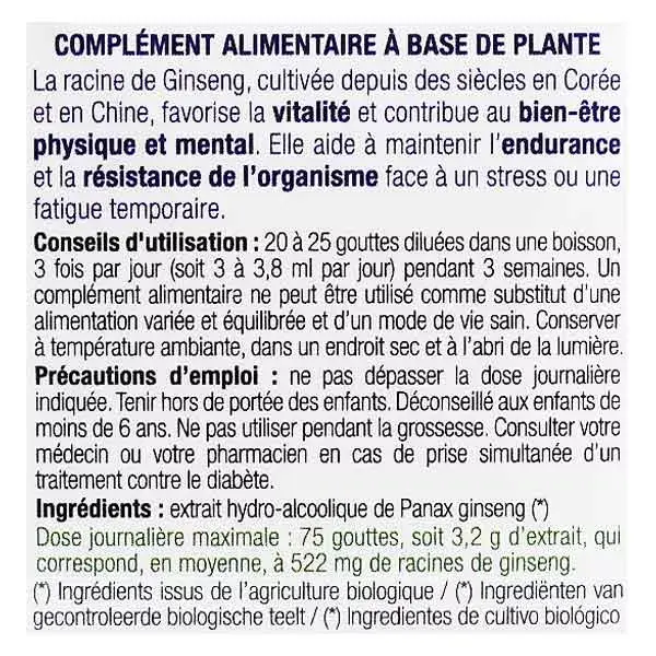 Extrato de Ginseng Orgânico Ladrome - 50ml