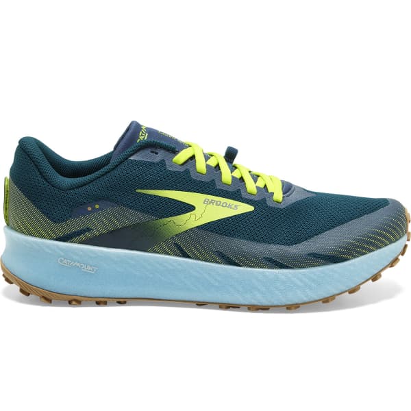 Chaussure trail BROOKS CATAMOUNT BLUE/LIME/BISCUIT