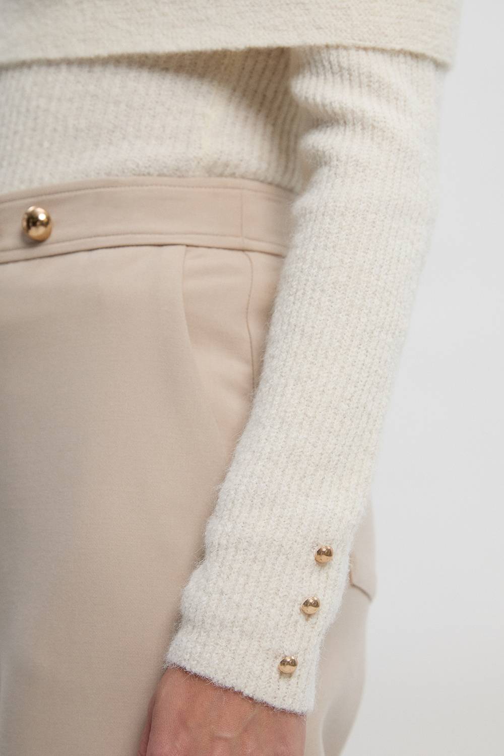 KarenMillen synthétiquell Tricoté Bardot Douillet en Mélange de Laine