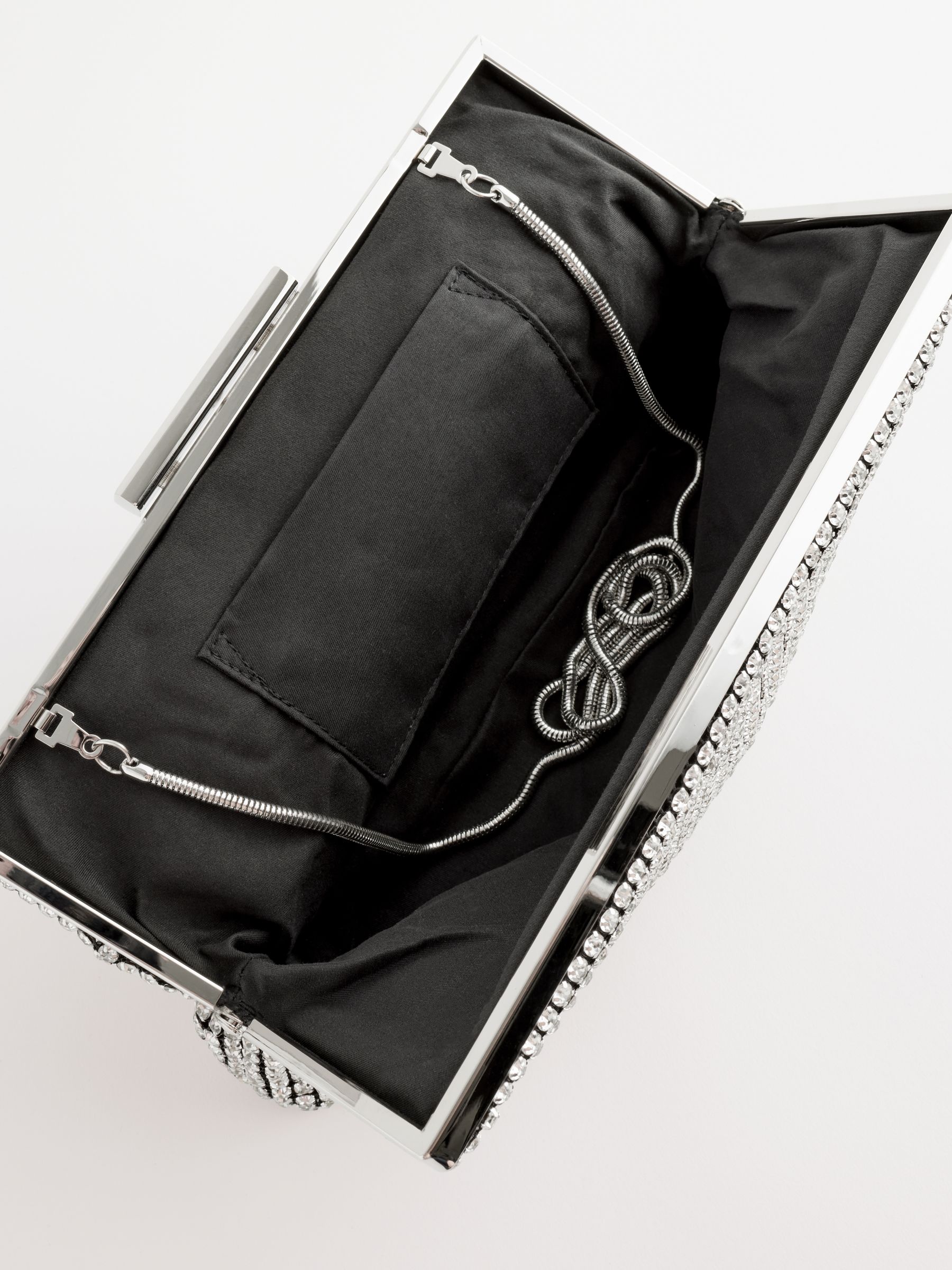 Zilver - Glinsterende clutch
