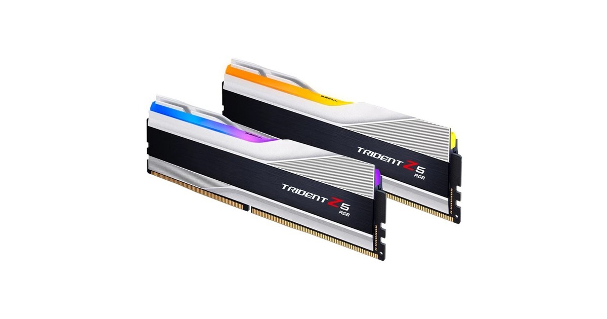 G.Skill32 GB DDR5-6800 Kit werkgeheugen  (Zilver, F5-6800J3445G16GX2-T, Trident Z5 RGB, XMP)