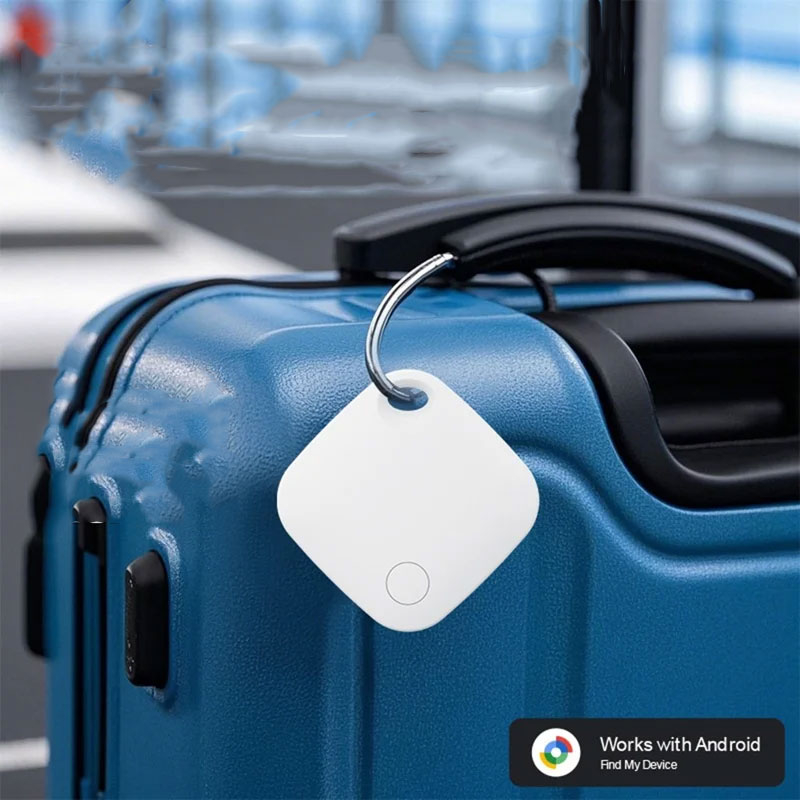 Bluetooth Anti-Lost Tracker für Haustiere und Wertsachen mit Google Find My Device / GPS Ortung   IP65 Schutz (inkl. CR2032 Batterie) - Schwarz