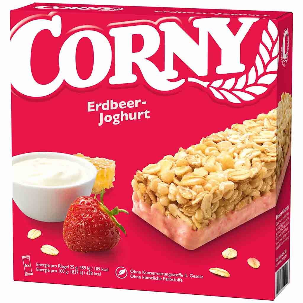 Corny Erdbeer-Joghurt 6er 150g MHD:5.11.25