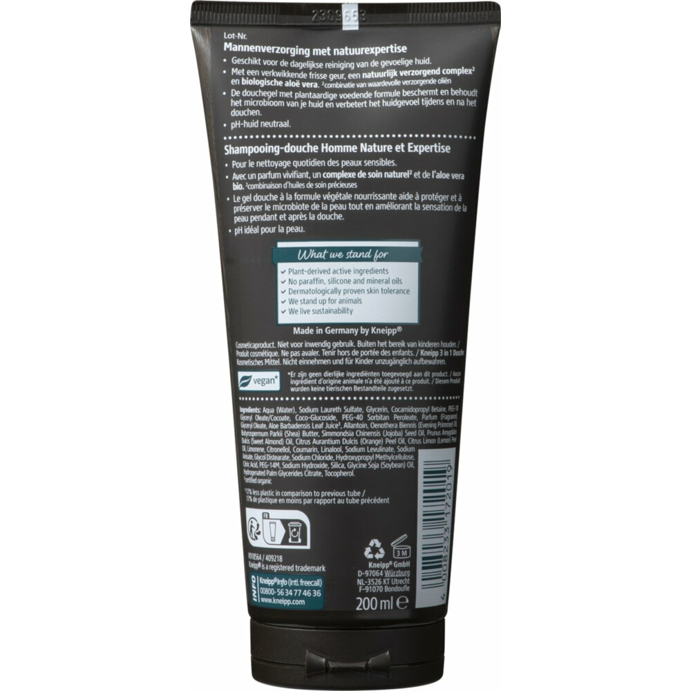Kneipp Douchegel Men3-in-1 Fresh & Sensitive200 ml