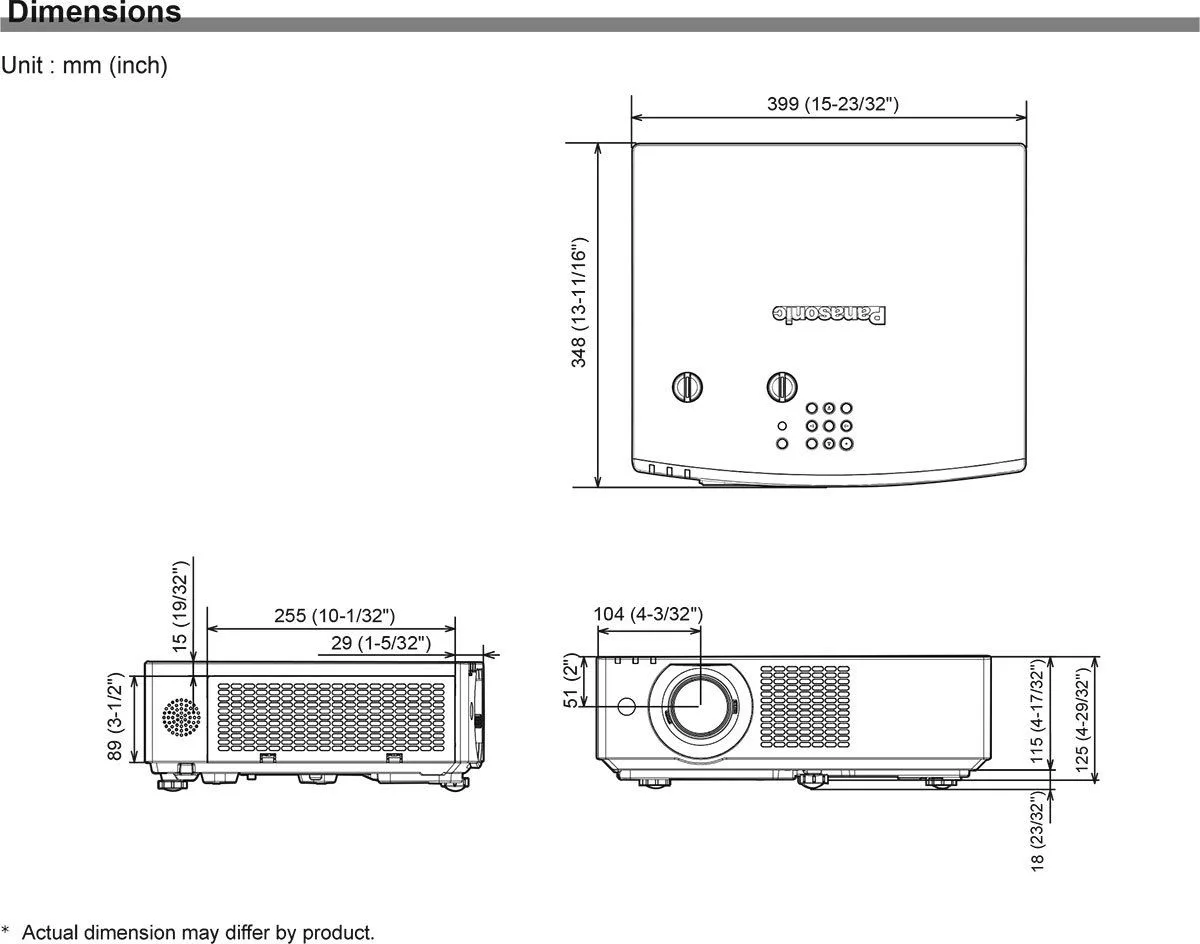 Panasonic PT-VMZ61BE Noir Vidéoprojecteurs