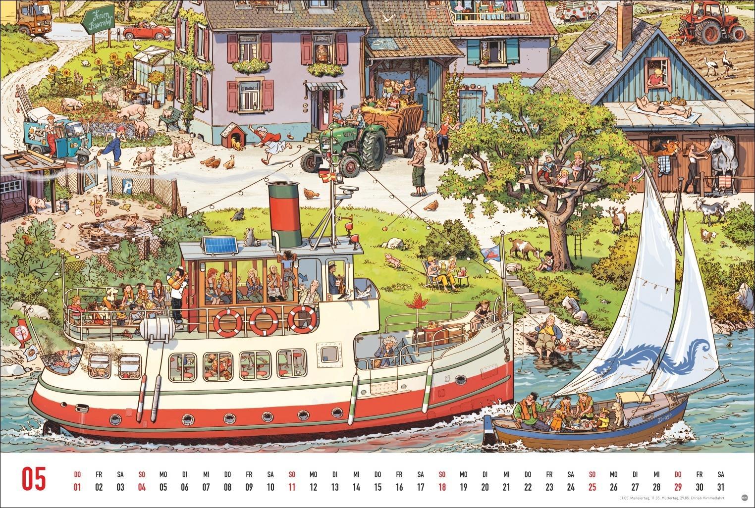Göbel & Knorr Wimmelbilder Edition Kalender 2025