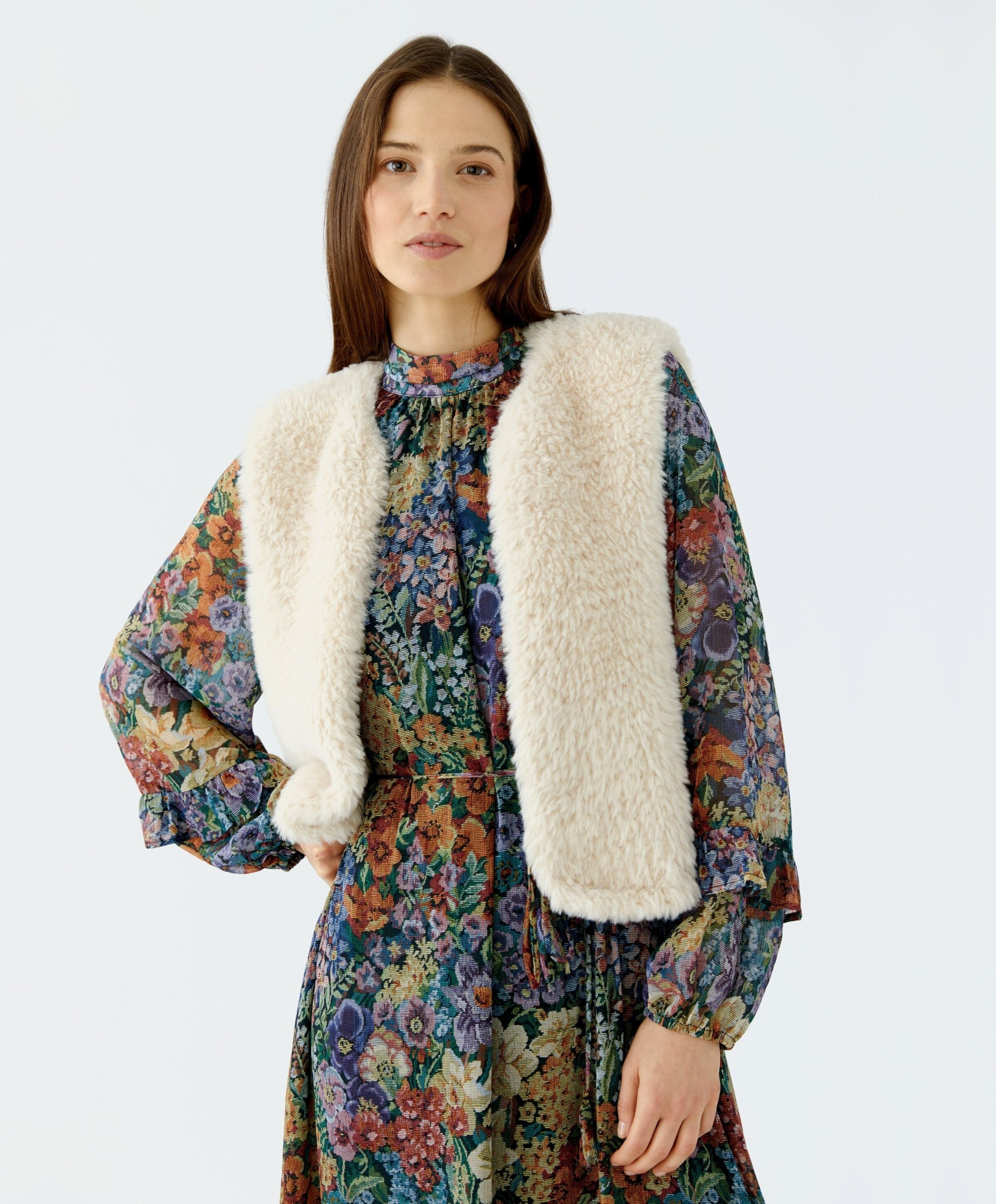 OUI Dames gilet ecru