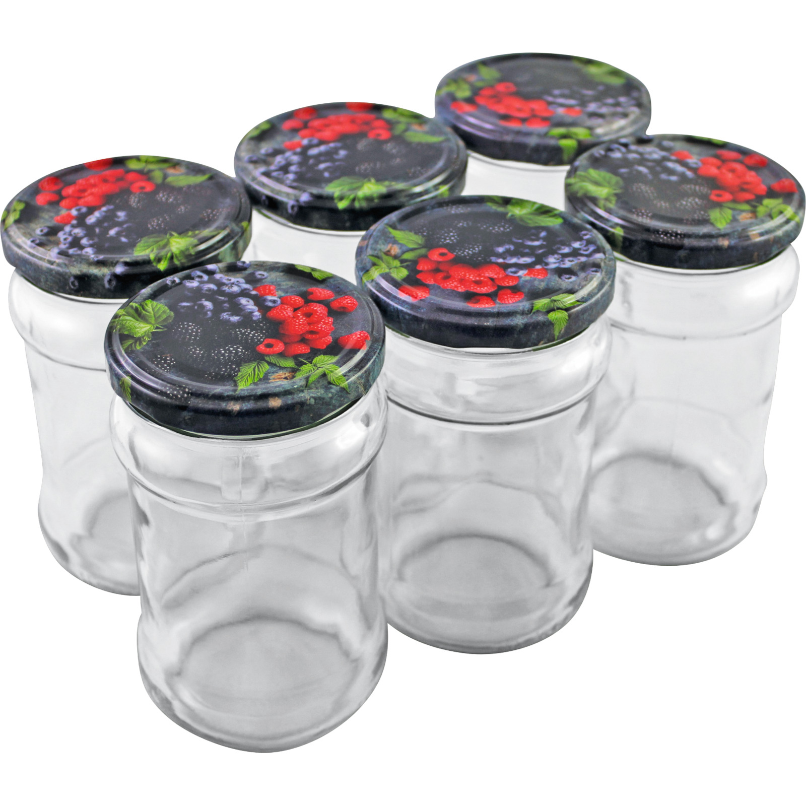 Einmachgläser 315 ml mit Deckel, 6 Stück