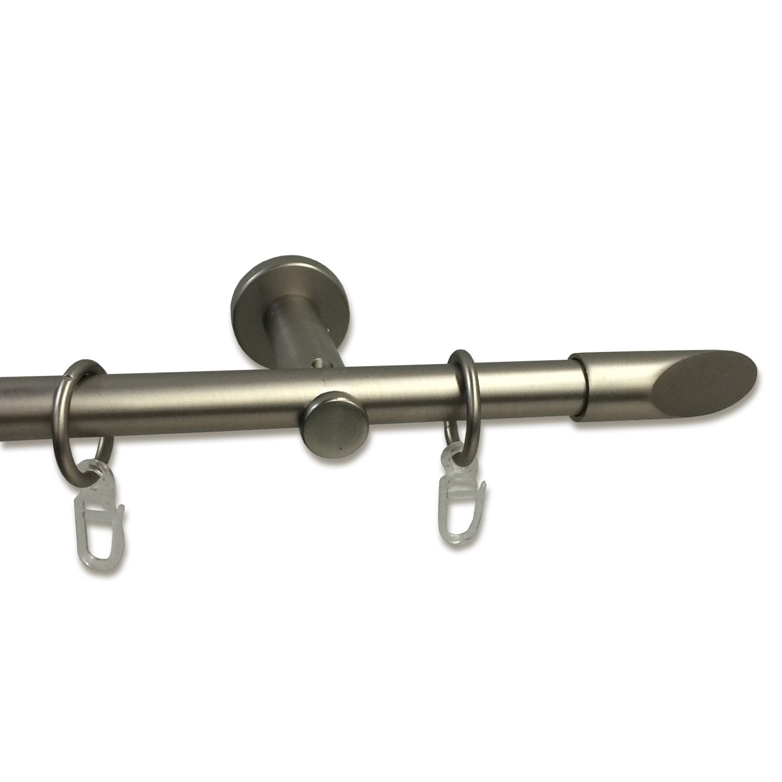 Gardinenstange - Edelstahloptik - 120 cm