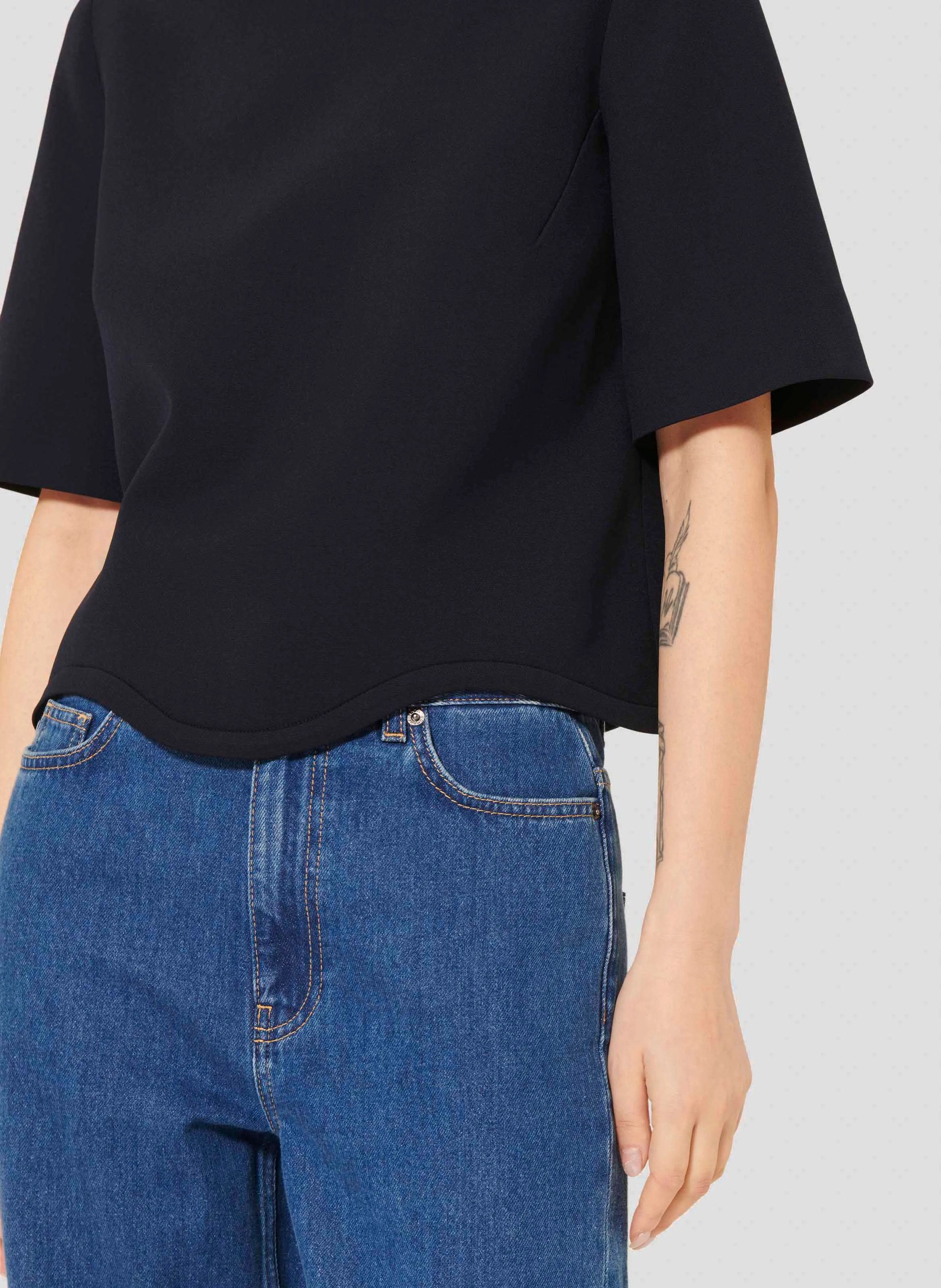 TILDA - Top court manches courtes| Bleu