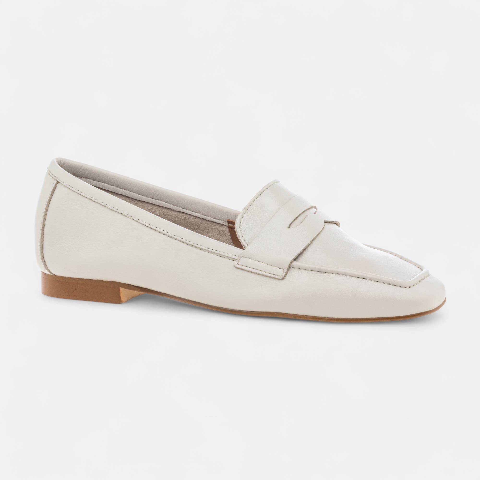 Mocassins Femme en cuir beige