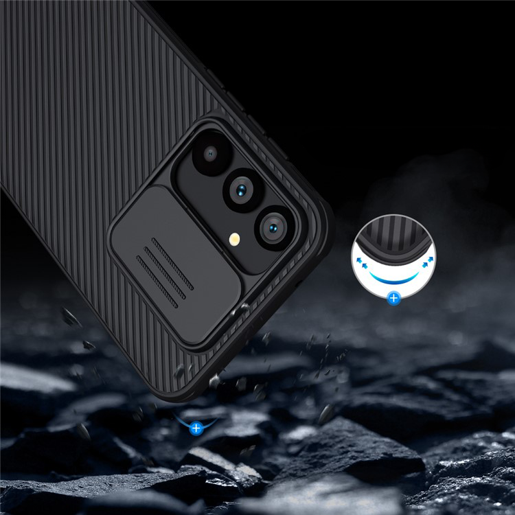Samsung Galaxy S23 FE Schutz Hülle Cam-Slider Kameraschutz - Schwarz
