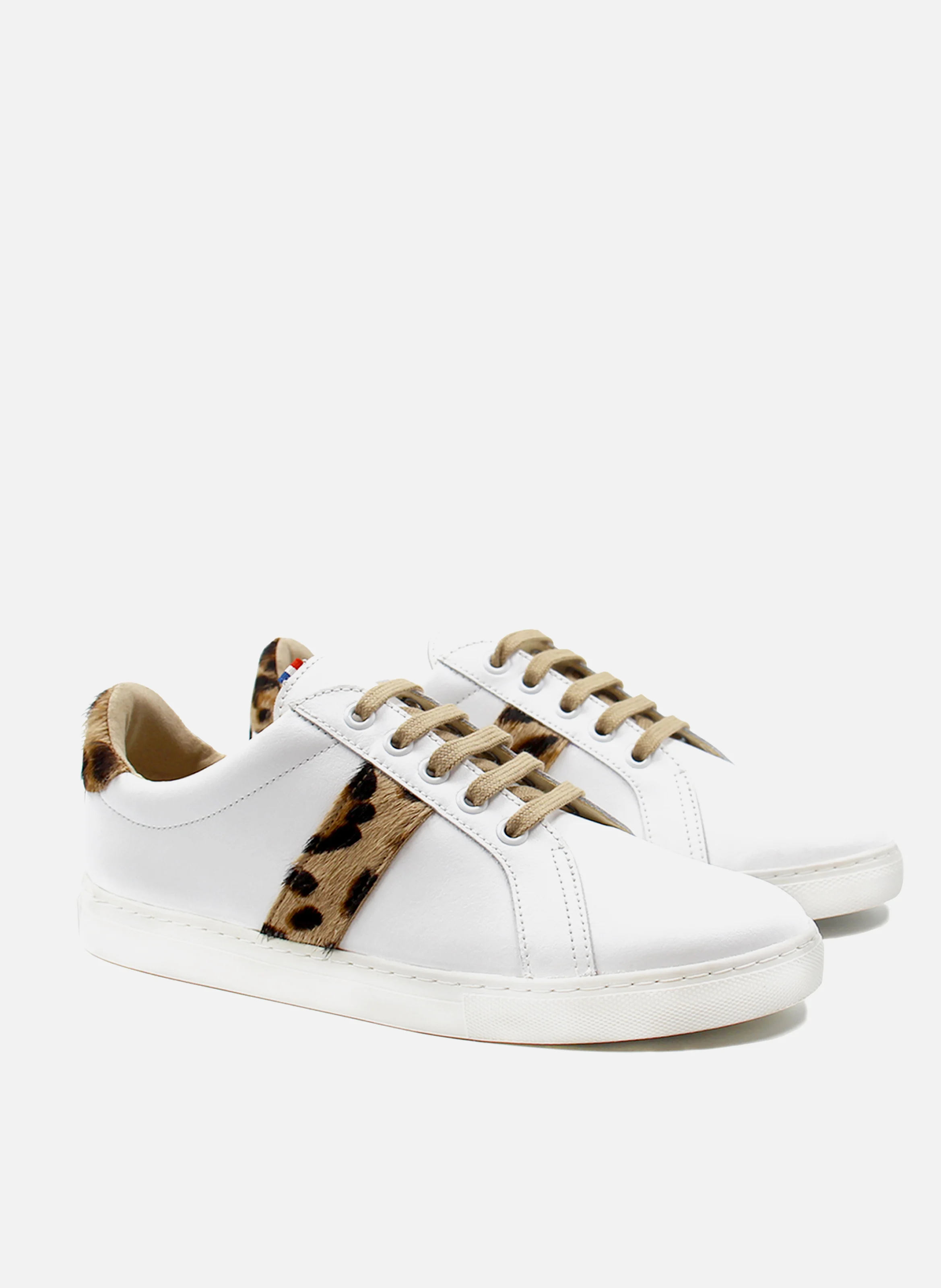 Baskets mif cuir | Blanc
