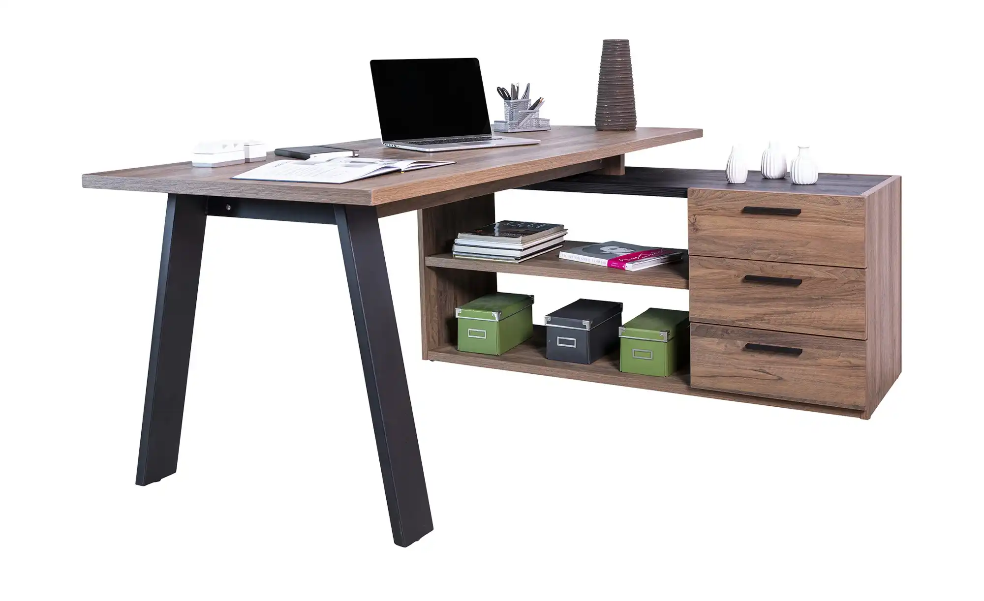 Eckschreibtisch mit Sideboard Dahme