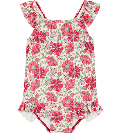 Hust and Claire Bådedragt - Madiken - UV50+ - Soft Pink m. Print