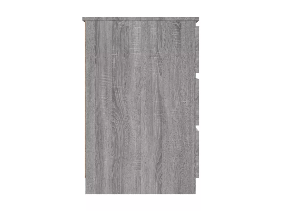 Bureau Sonoma gris 140x50x77 cm Bois d'ingénierie