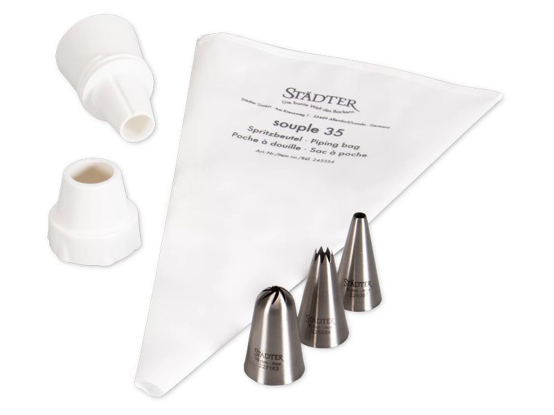 Städter Spritzbeutel Tortenzauber 5-teilig Spritzbeutel Dekorations-Set