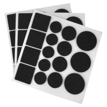 HANDSON anti krasvilt 48 stuks zwart