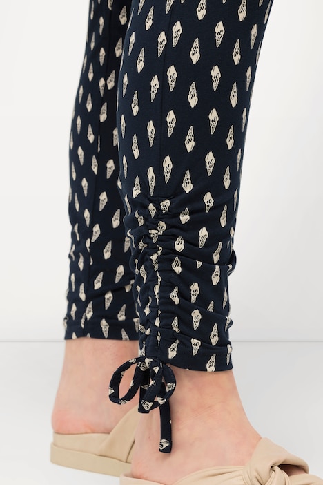 Leggings, Punkte, Raffbänder, Biobaumwolle