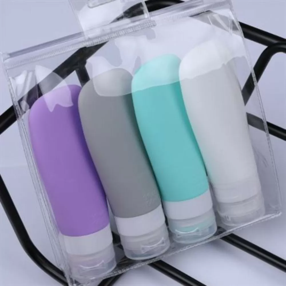 UNIQ Silikone Rejseflasker 90 ml.  - 4 stk.