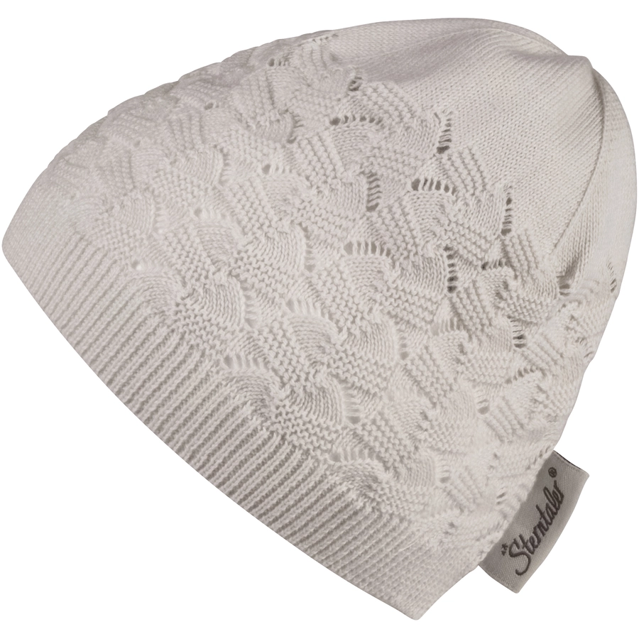 Sterntaler GOTS Strickmütze Lochmuster natur