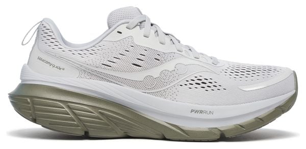 Chaussures Running Saucony Guide 18 Blanc/Kaki Homme