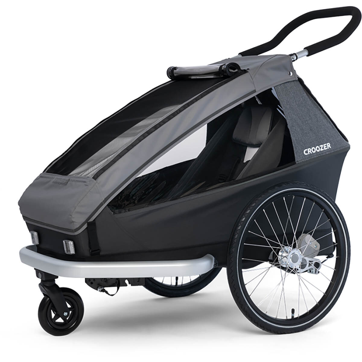 Croozer Croozer Kid Keeke 1 Fahrradanhänger 2in1 Mountain Grey