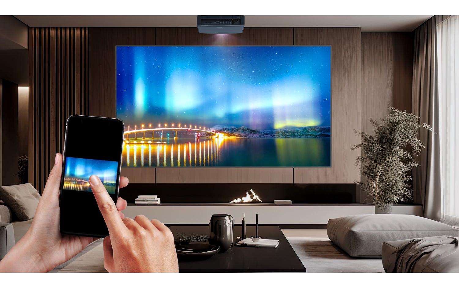 Projektor UHZ68LV<br>Heller 4K UHD Dual Laser Heimkinoprojektor mit 5000 Lumen Helligkeit