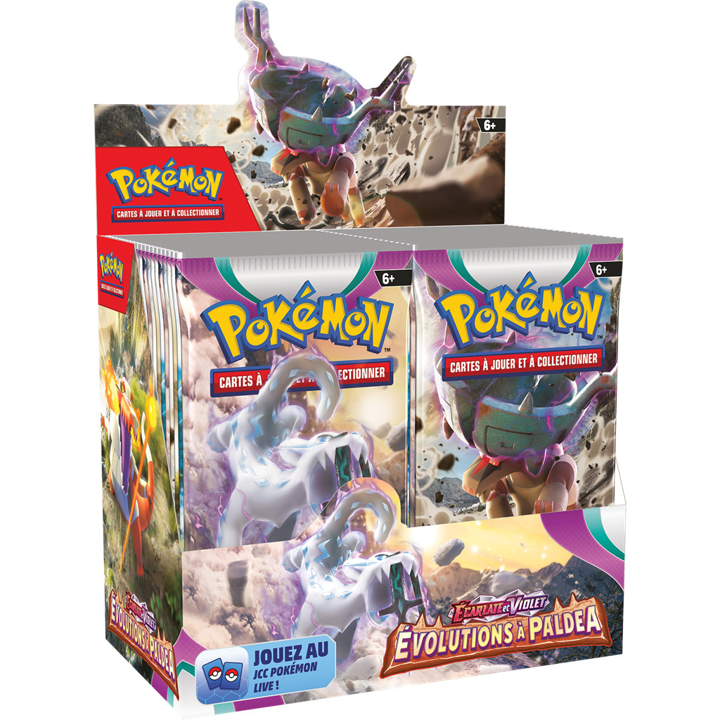 Pokémon EV02 : Écarlate et Violet – Évolutions à Paldea - Boite de 36 boosters