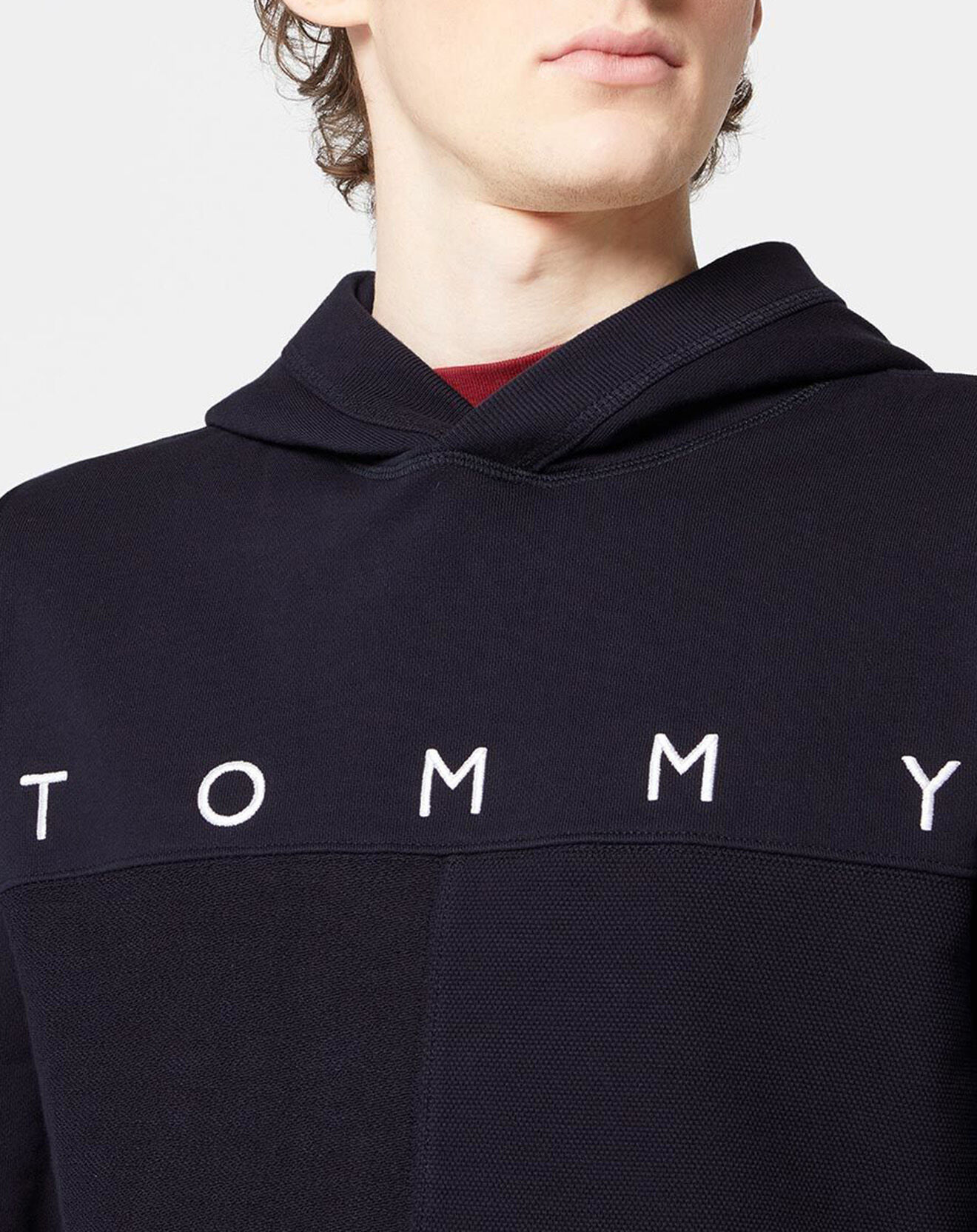 Tommy Hilfiger Sweat à capuche Large Flag bleu marine