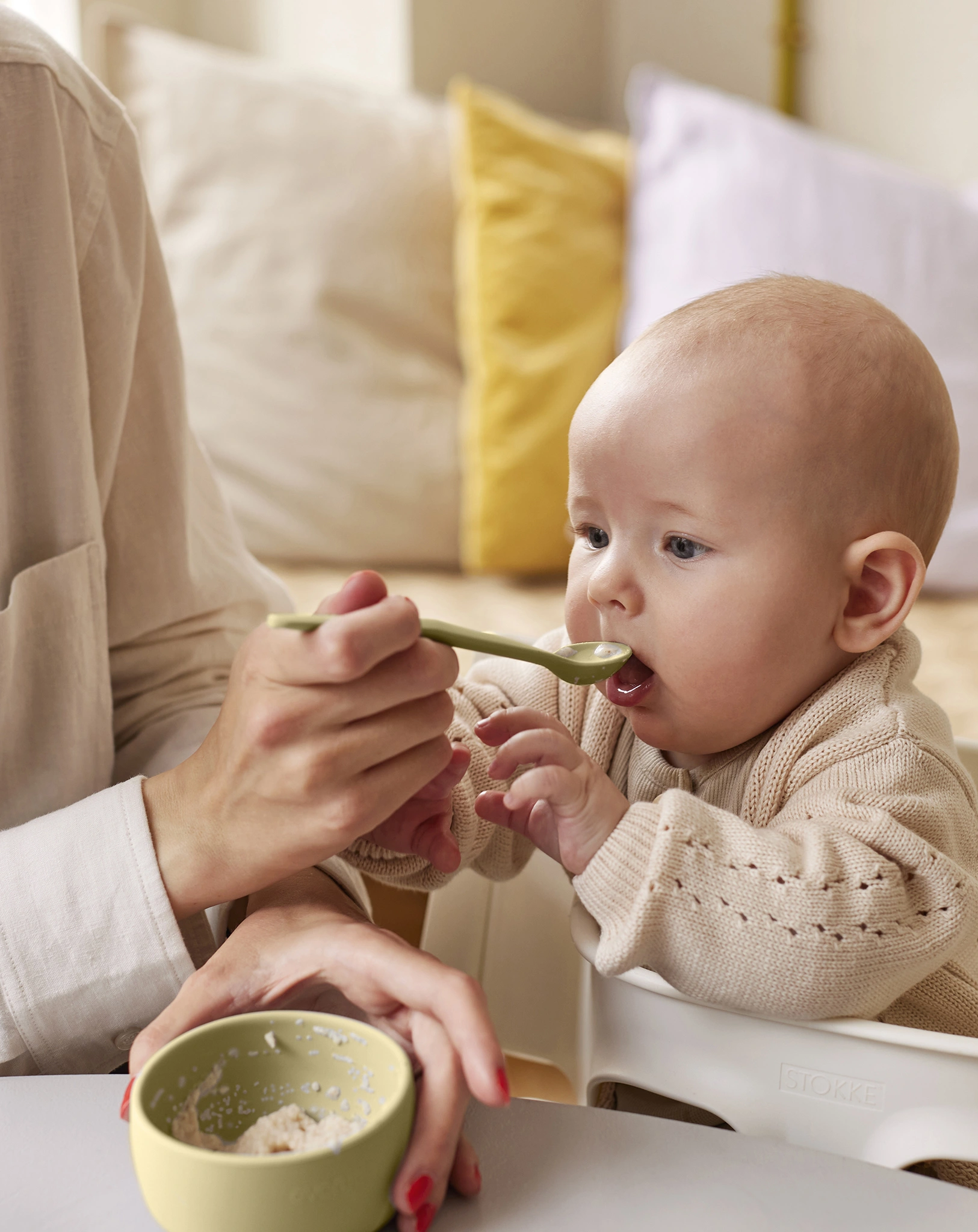 Silikon-Schälchen EVERYDAY BABY - EAT & LEARN 2er Set in gelb