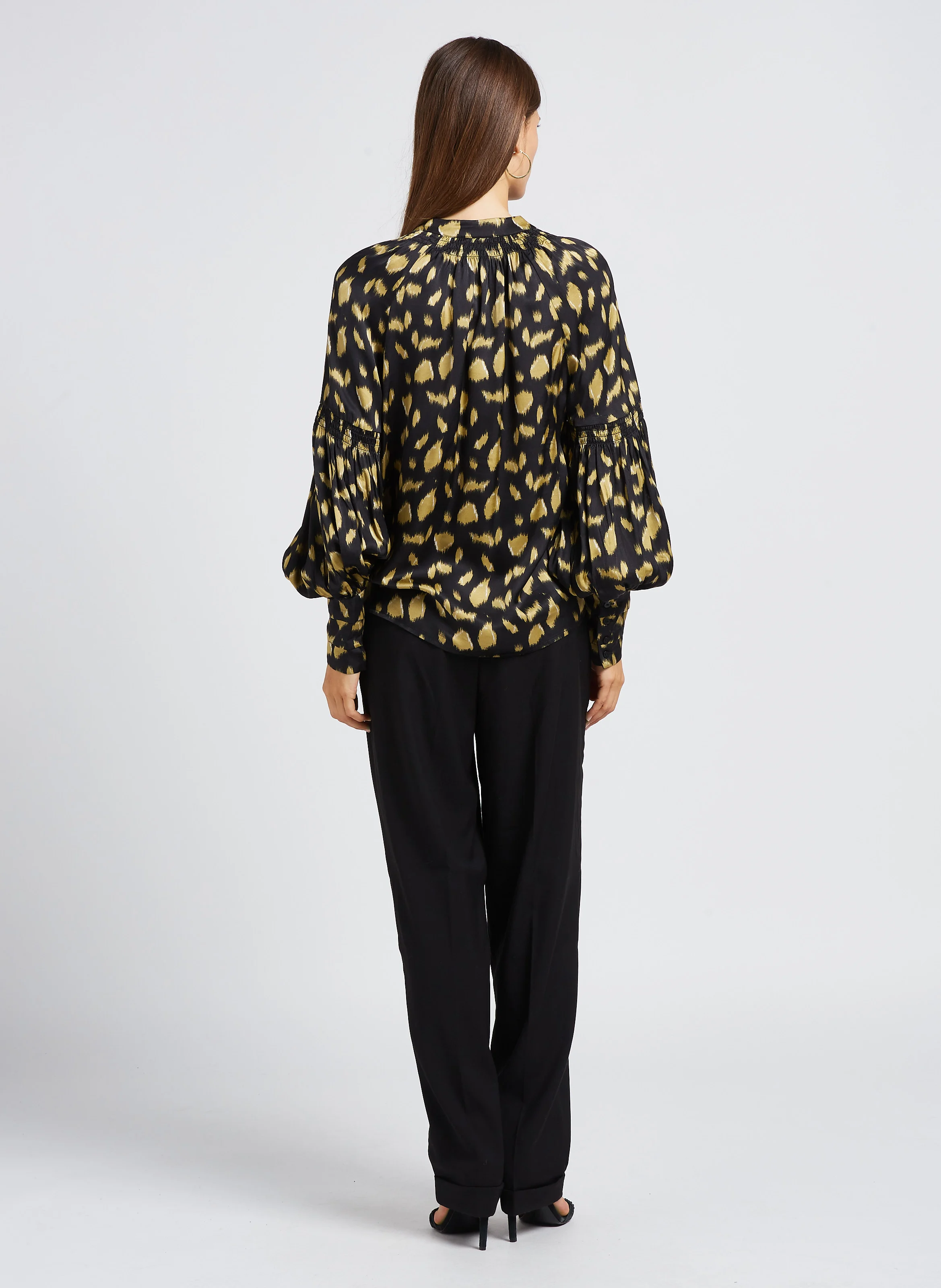 SARINA - Pantalon large| Noir