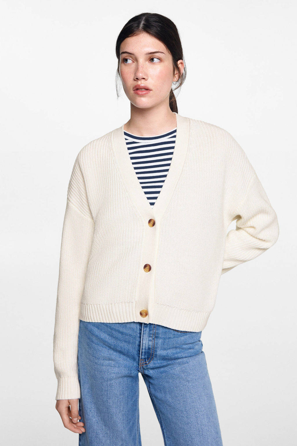 MANGO TEEN vest ecru