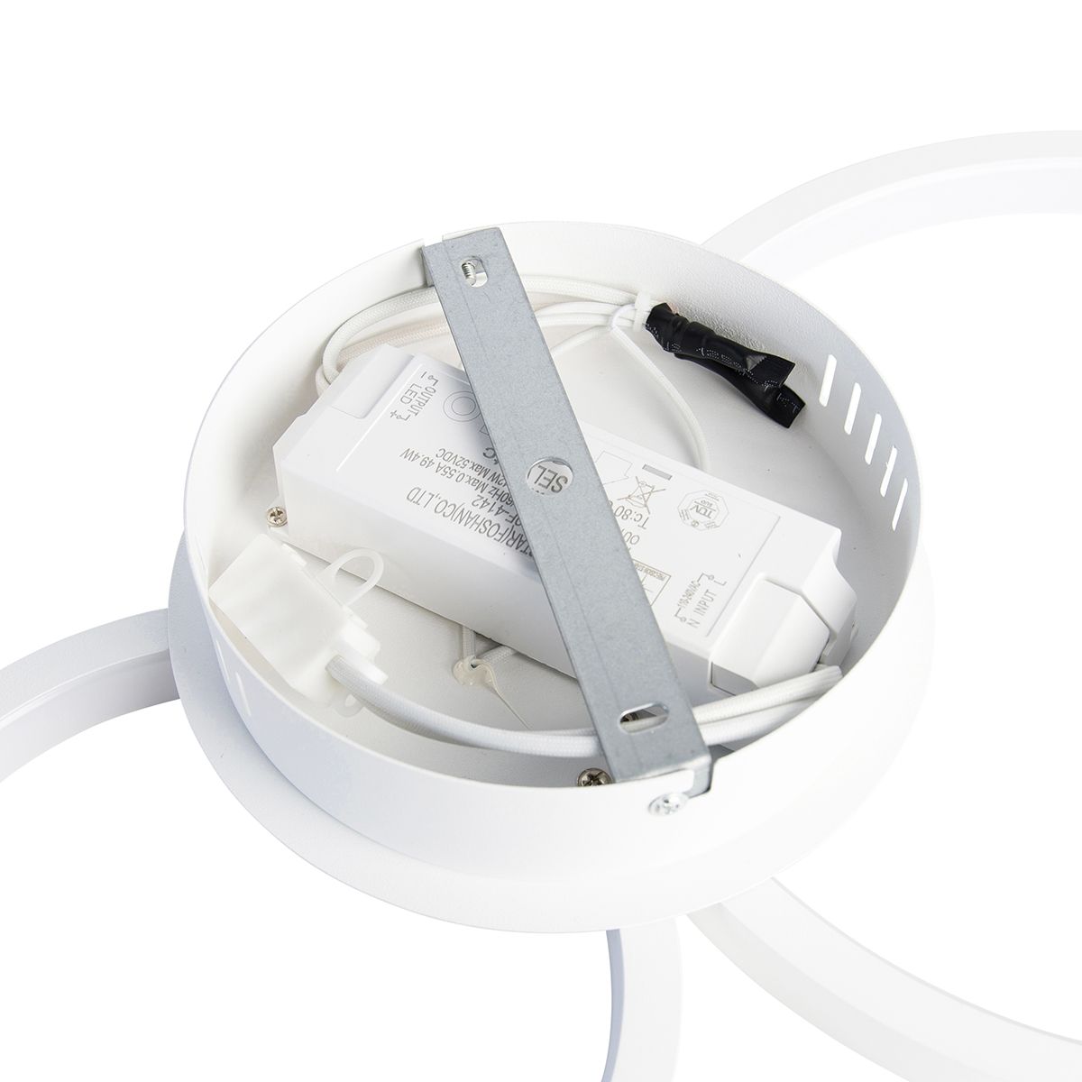 Plafondlamp wit incl. LED 3 staps dimbaar 4-lichts - Lupolo