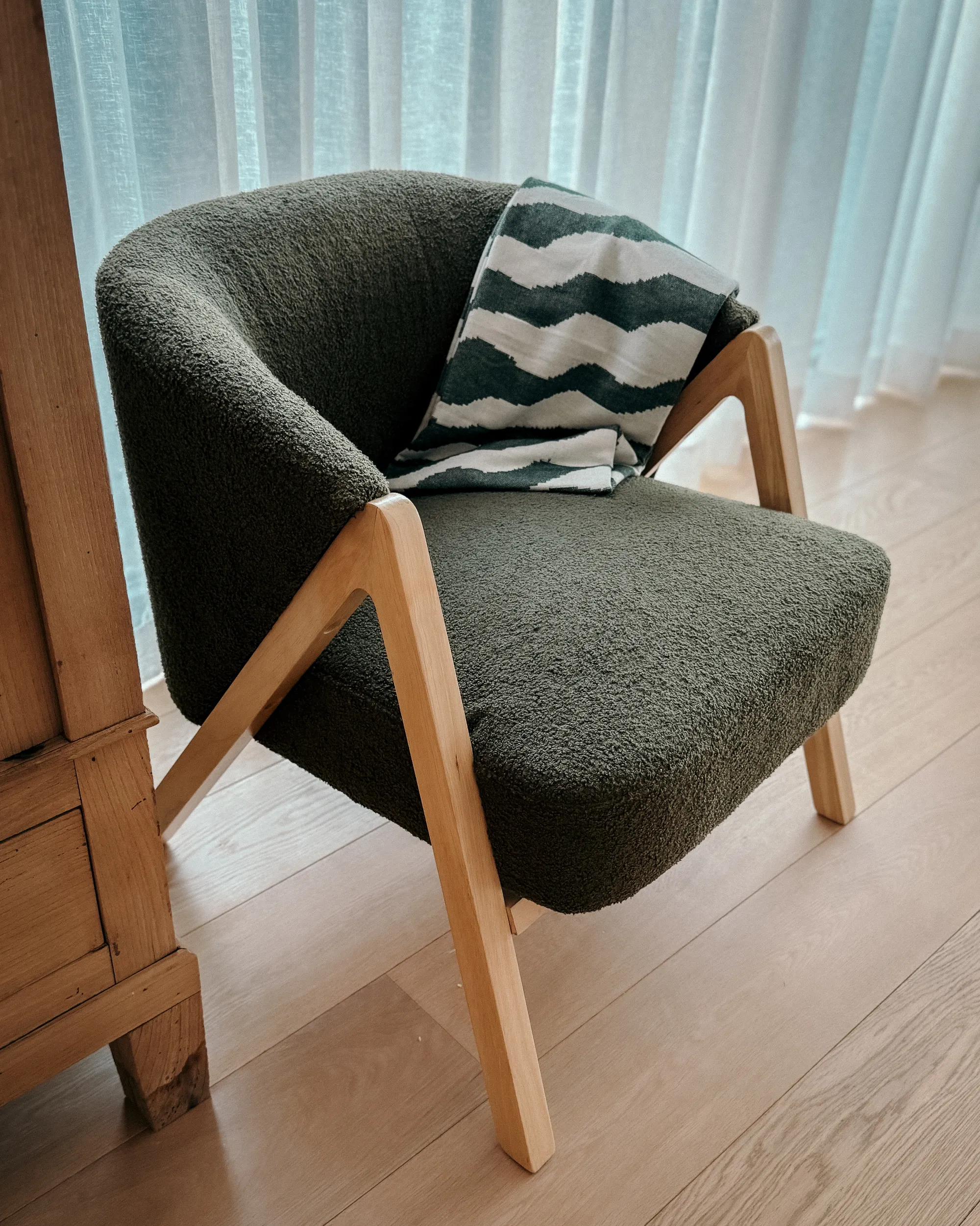 Plaid BARTAR Stof 130 x 170 cm Groen