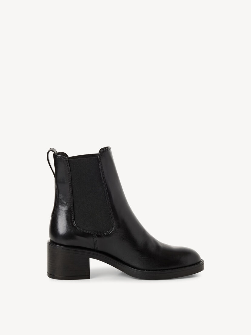 Leren Chelseaboot - zwart