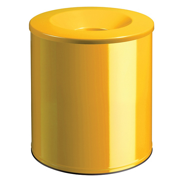 Corbeille neo anti-feu 15l - jaune colza 1021