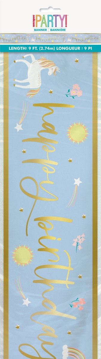 Happy Birthday Banner Unicorn