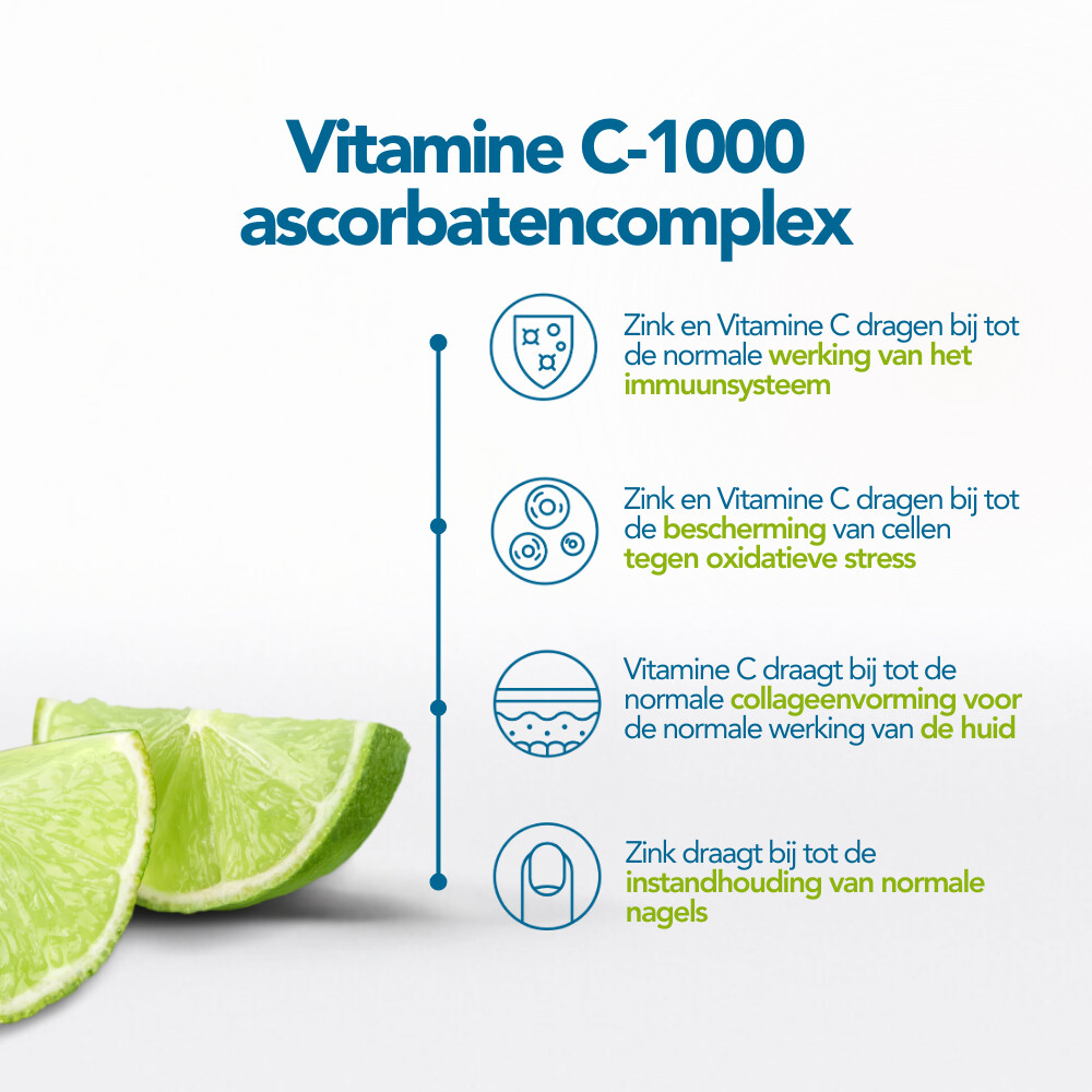 2x Bonusan Vitamine C-1000 ascorbatencomplex 90 tabletten