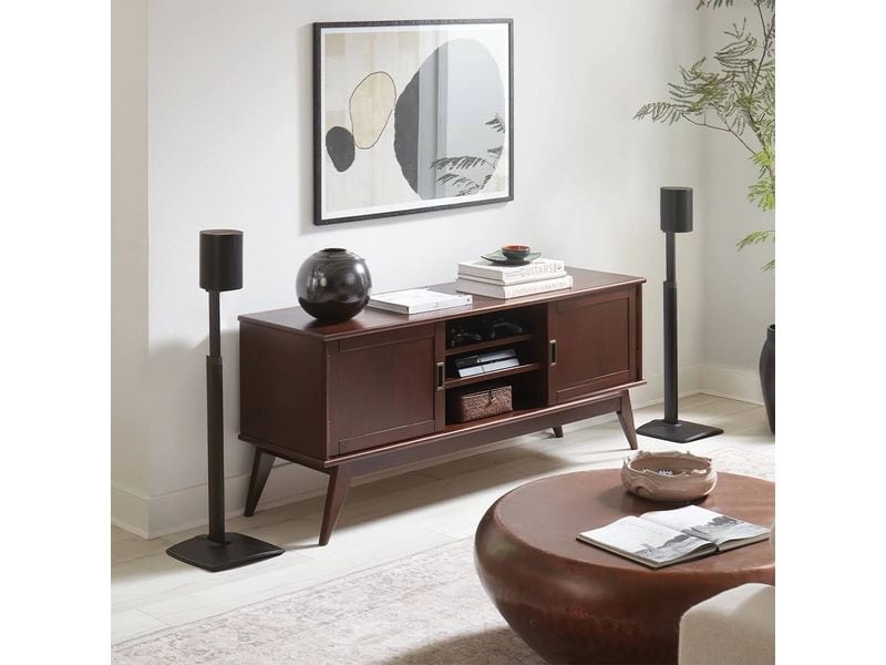 SANUS Ständer für Sonos Era 100 (Paar) Schwarz Höhenverstellbare Lautsprecherständer für Sonos Era 100