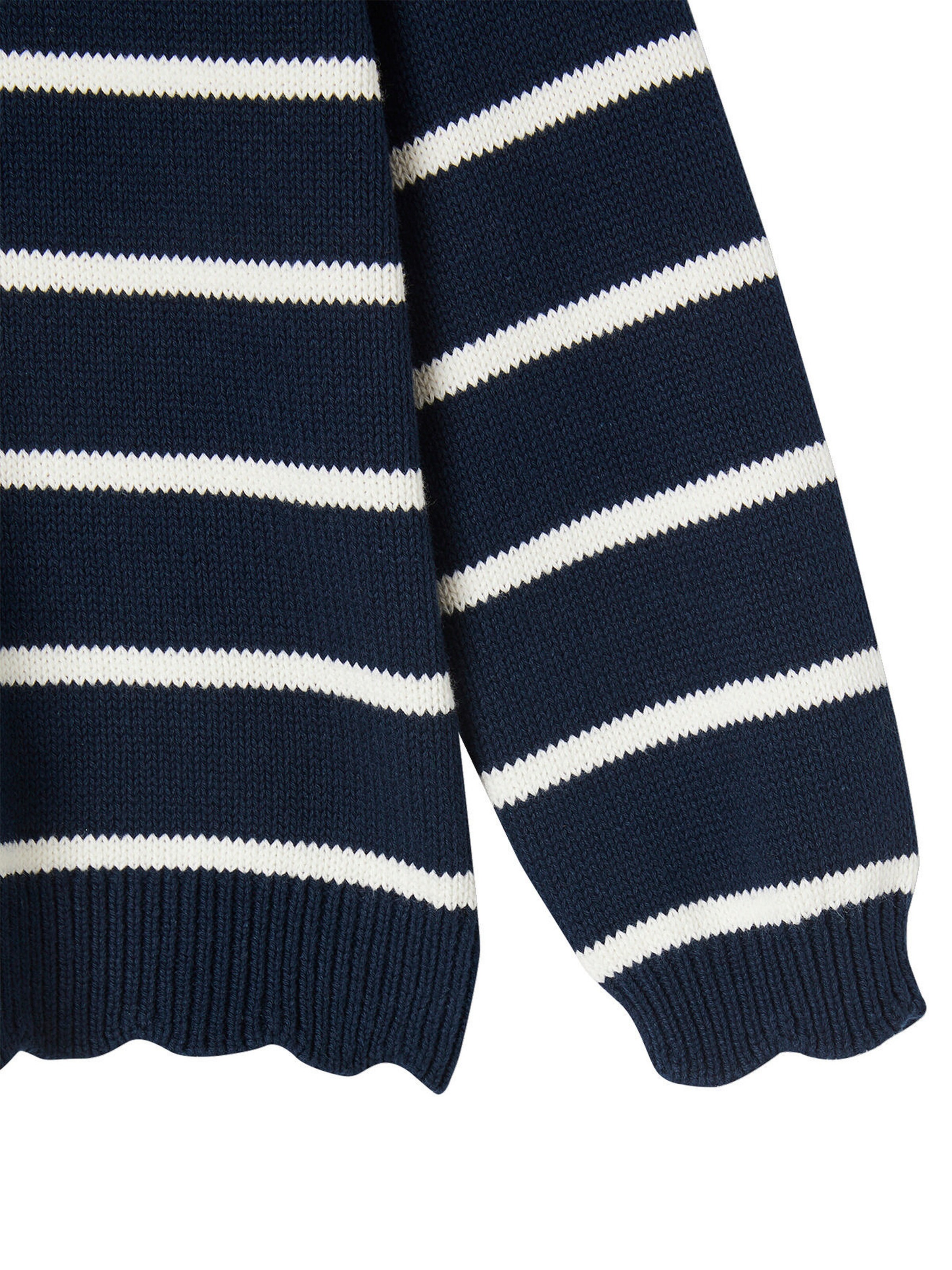 Vertbaudet Mädchen Ringelpullover marine