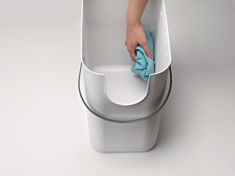 Rotho Recyclingbehälter Albula 25 l, Mistletoe Weiss Weisses