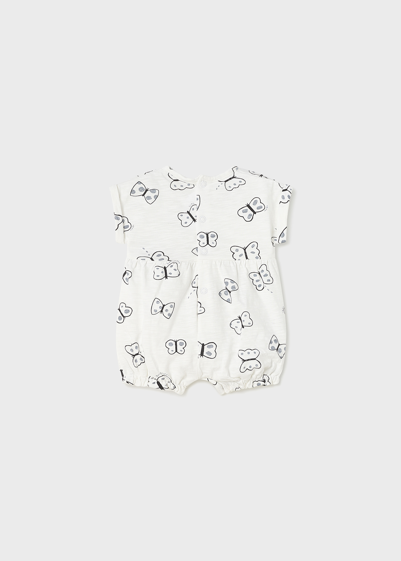 Conjunto de 2 pijamas curtos de algodão sustentável para recém-nascidos.
