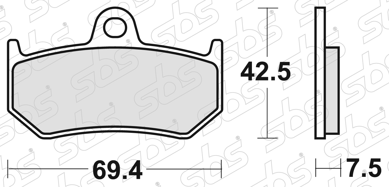 SBS - Plaquettes de frein 763 LS