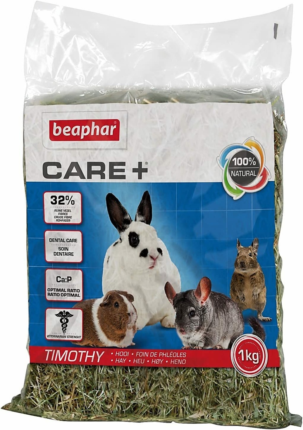 – care+ – timothy, foin de phléoles rongeur et lapin 1kg