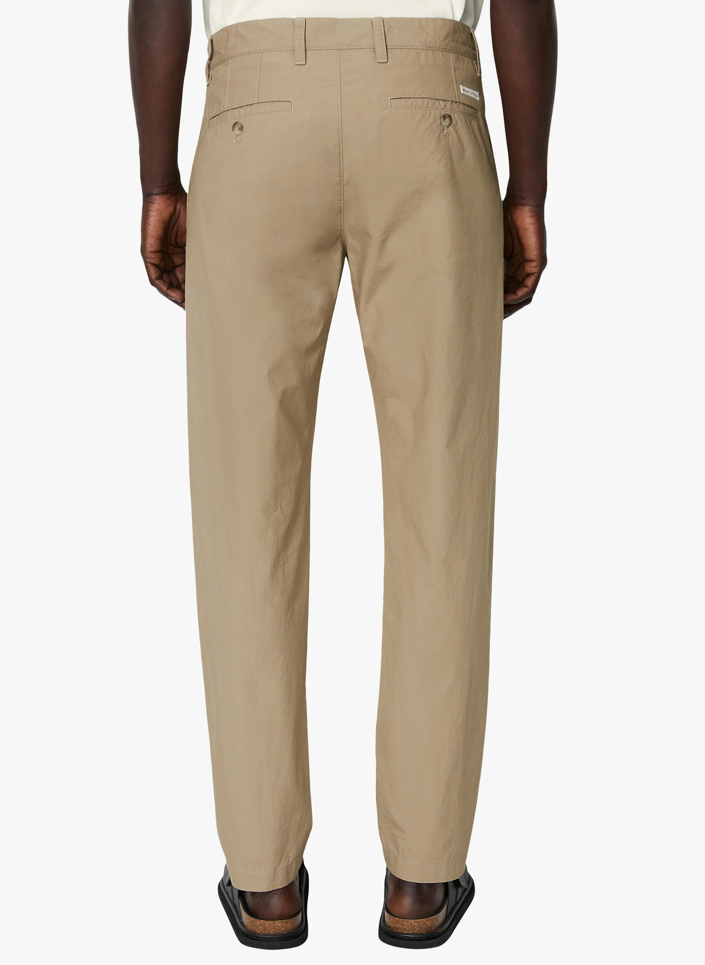 OSBY - Pantalon droit en coton bio | Beige