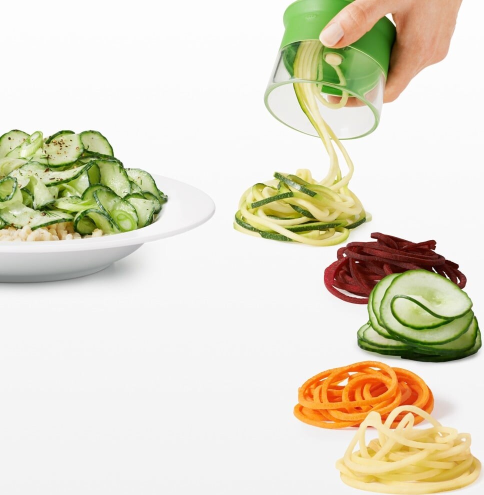 Oxo - Spiralizer - Håndholdt Med 3 Blade - Stål Og Plastik