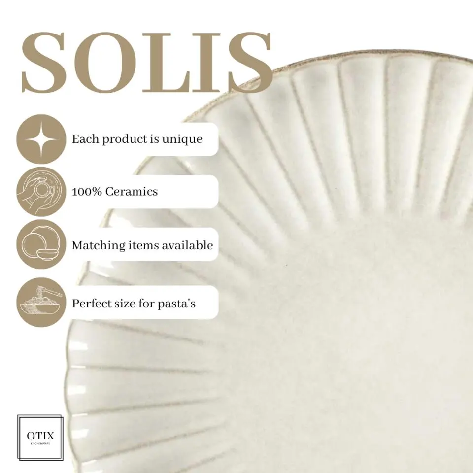OTIX Ontbijtborden 12 Delig Solis - Wit