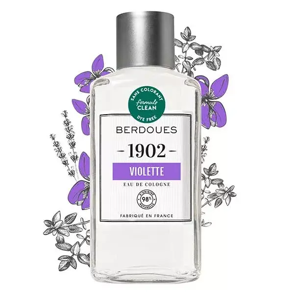 Berdoues 1902 Violet Eau de Cologne 98% Natural 245ml
