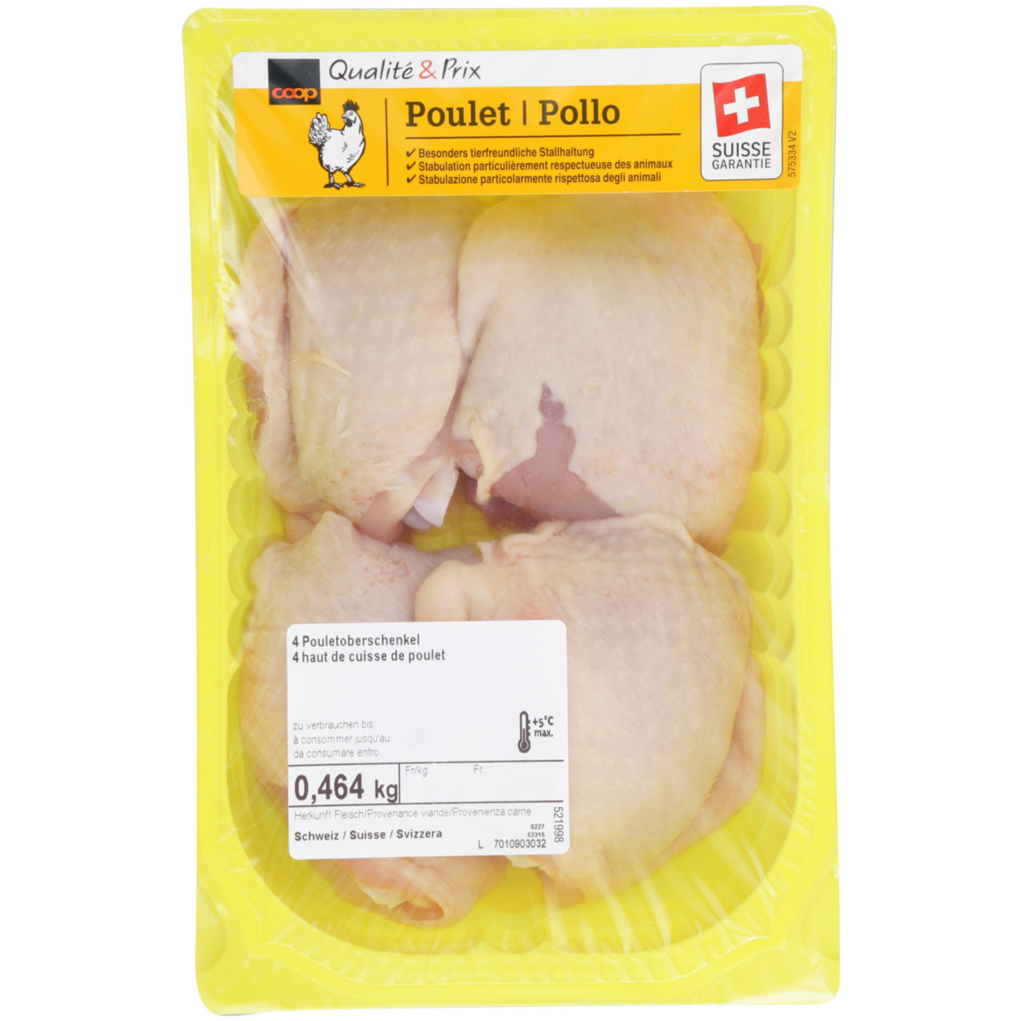 Poulet Oberschenkel 4 Stück ca. 480g
